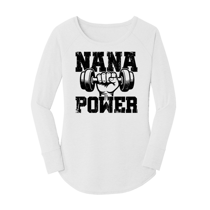 Womens X-Small White Long Sleeve Tunic Tee