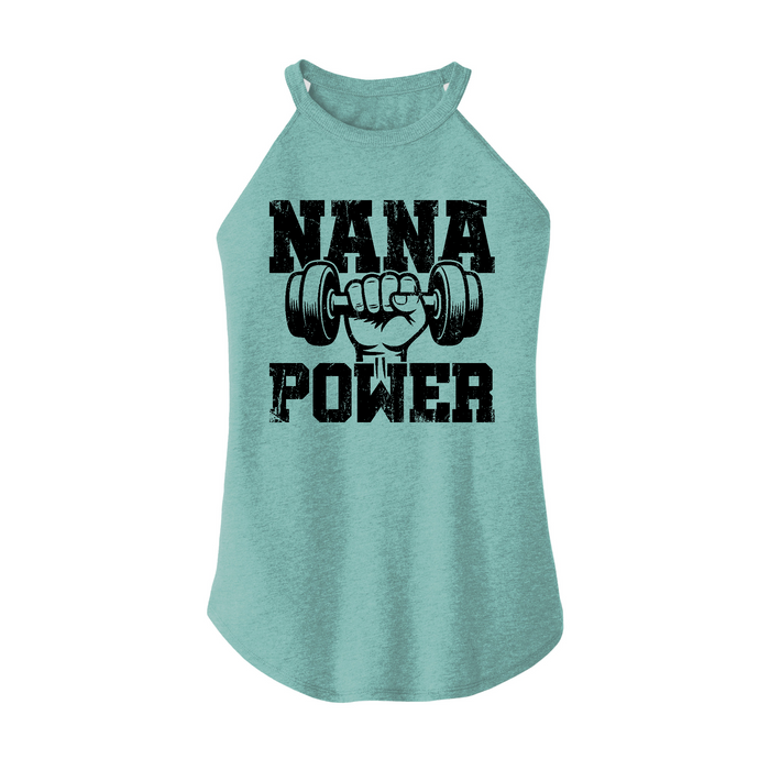 Womens X-Small Teal Rocker Tank Top
