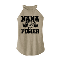 Womens X-Small Sand Rocker Tank Top