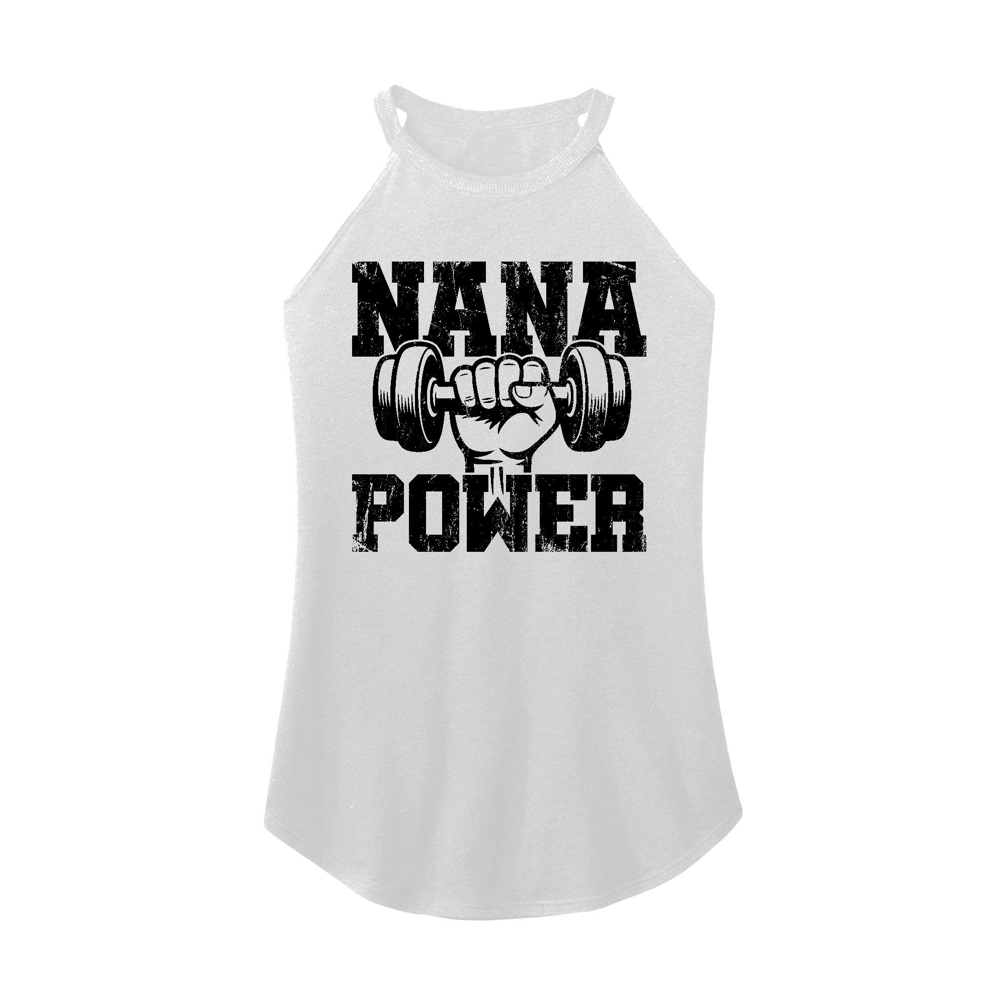 Womens X-Small White Rocker Tank Top