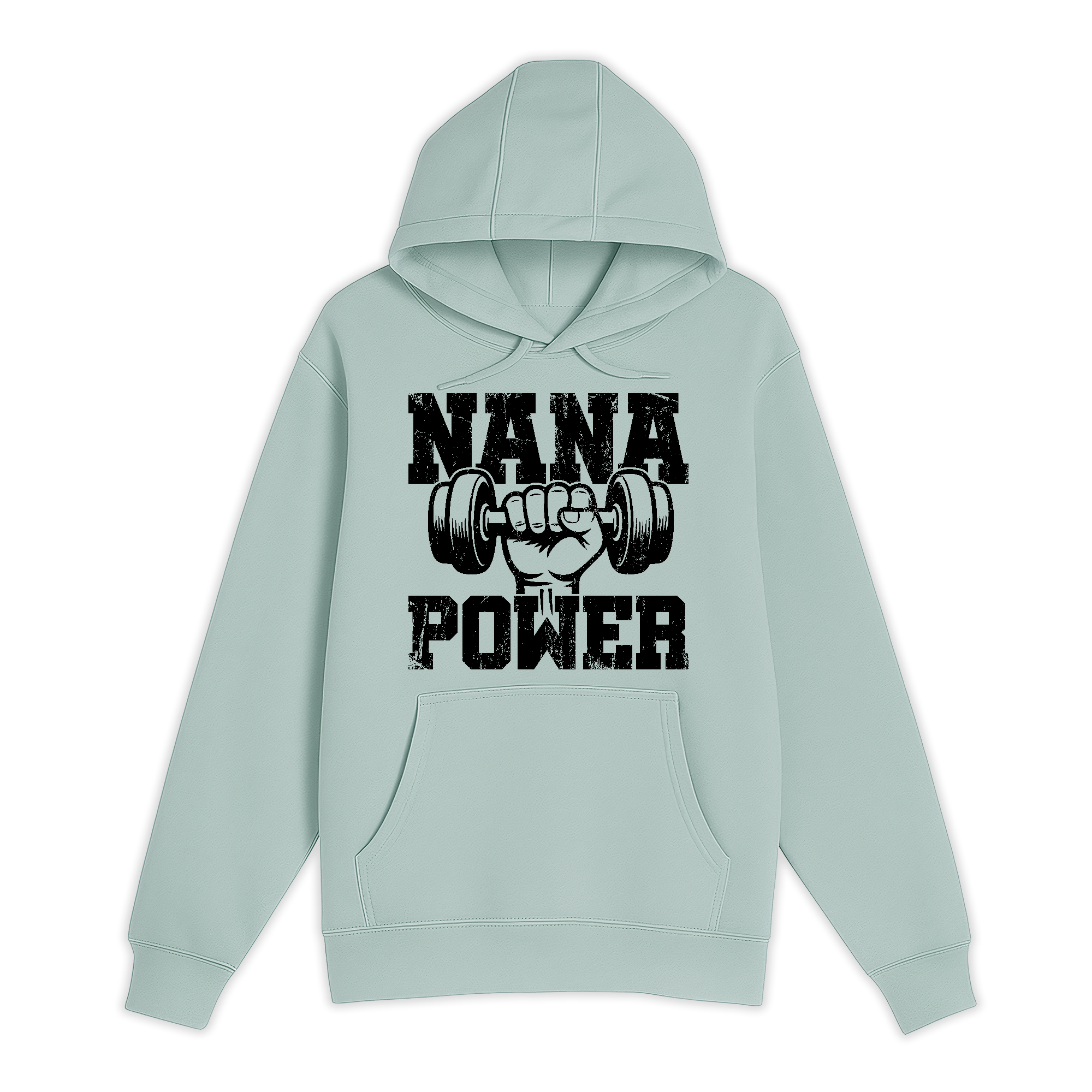 Unisex Small SEA FOAM Pullover Hooded Sweatshirt