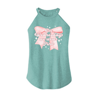 Womens X-Small Teal Rocker Tank Top