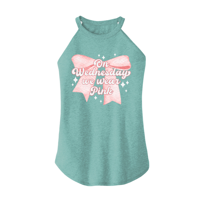 Womens X-Small Teal Rocker Tank Top