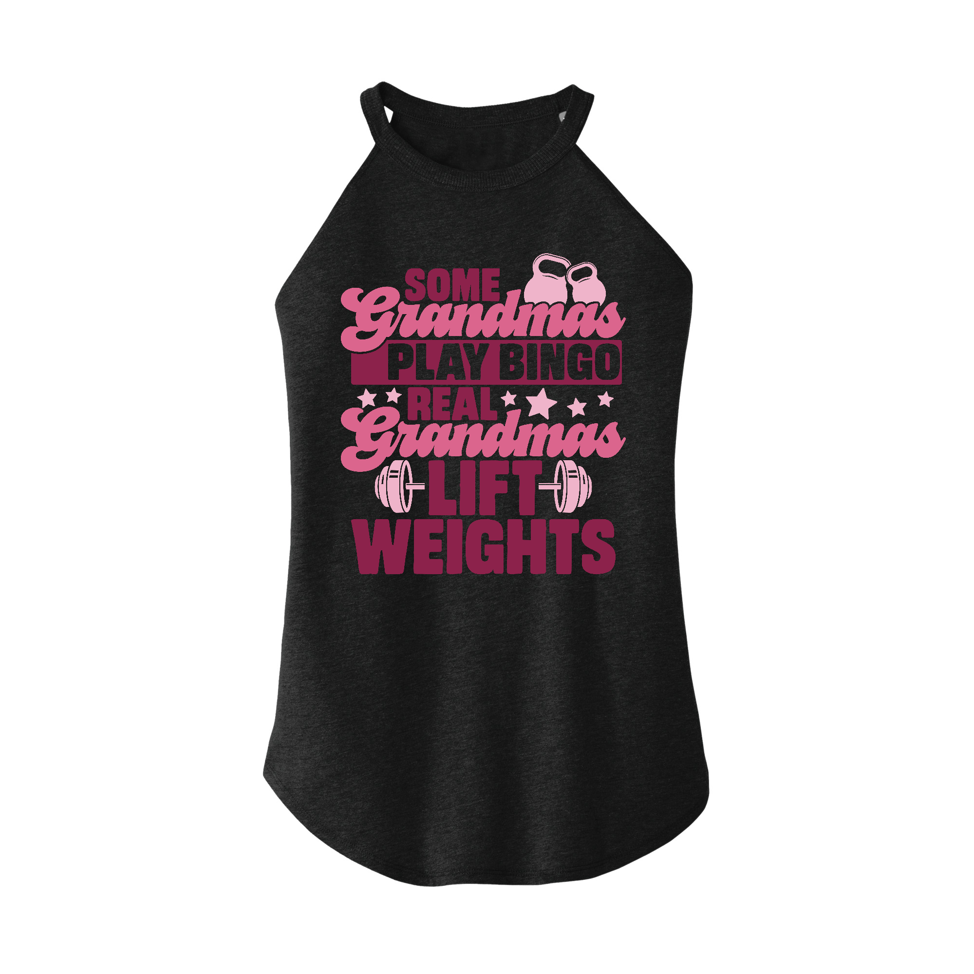 Womens X-Small Dark Heather Gray Rocker Tank Top