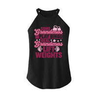 Womens X-Small Dark Heather Gray Rocker Tank Top