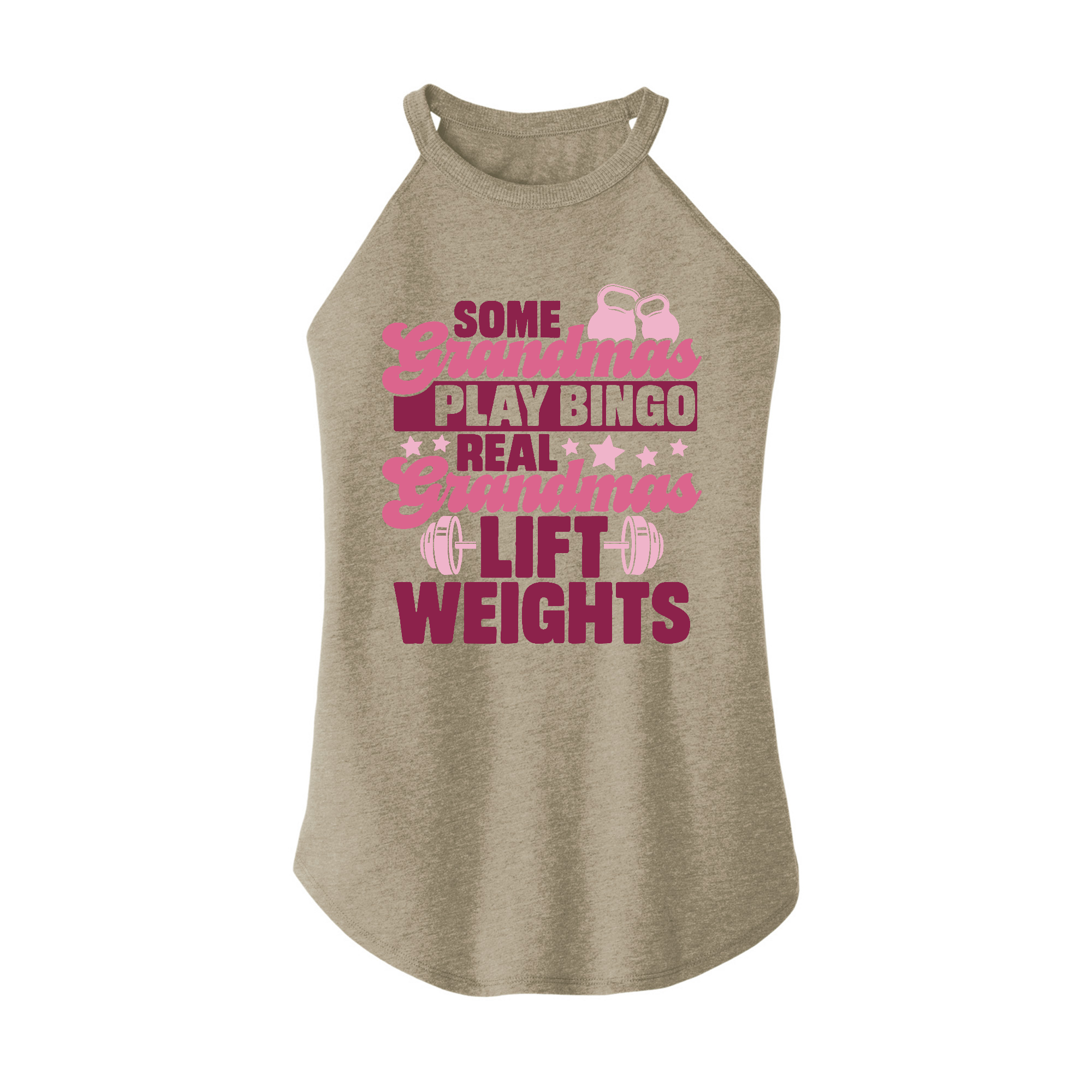 Womens X-Small Sand Rocker Tank Top