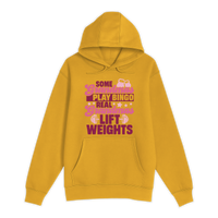 Unisex Small Yellow Pullover Hooded Sweatshirt