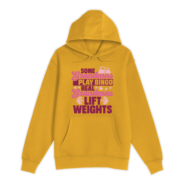Unisex Small Yellow Pullover Hooded Sweatshirt