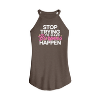Womens X-Small Brown Tank Top
