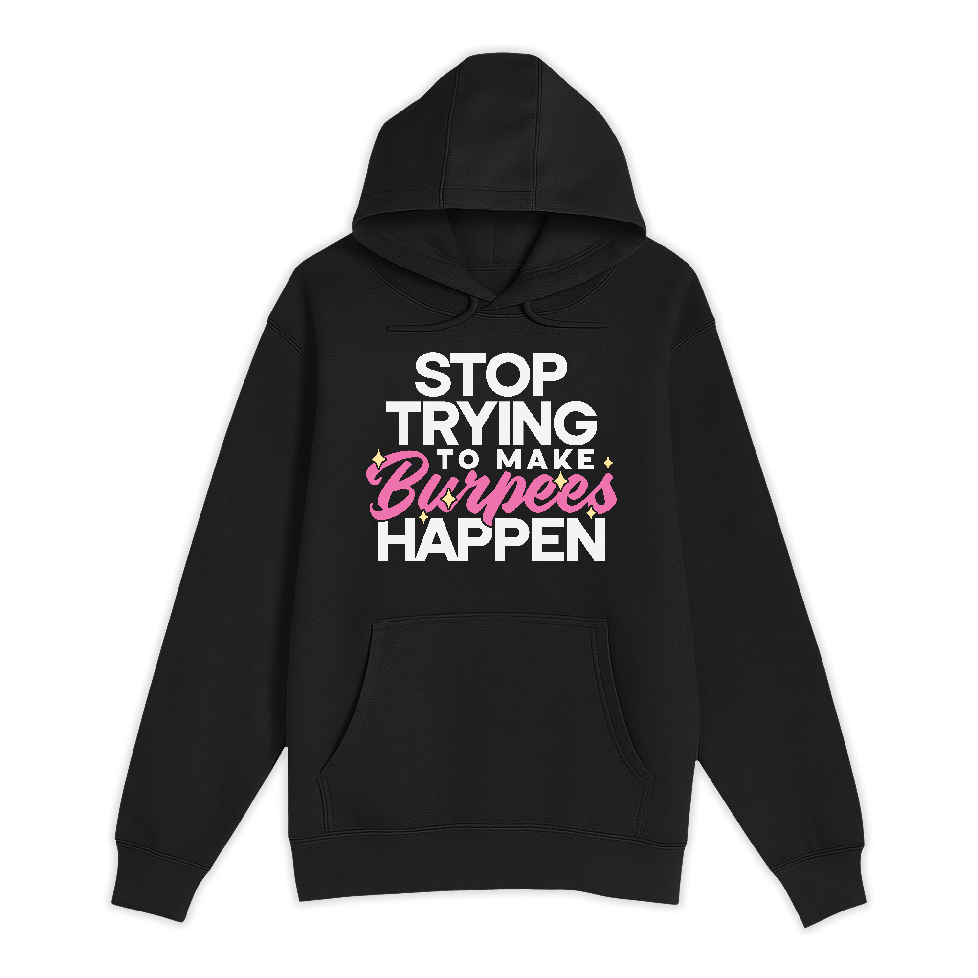 Unisex Small Black Pullover Hooded Sweatshirt