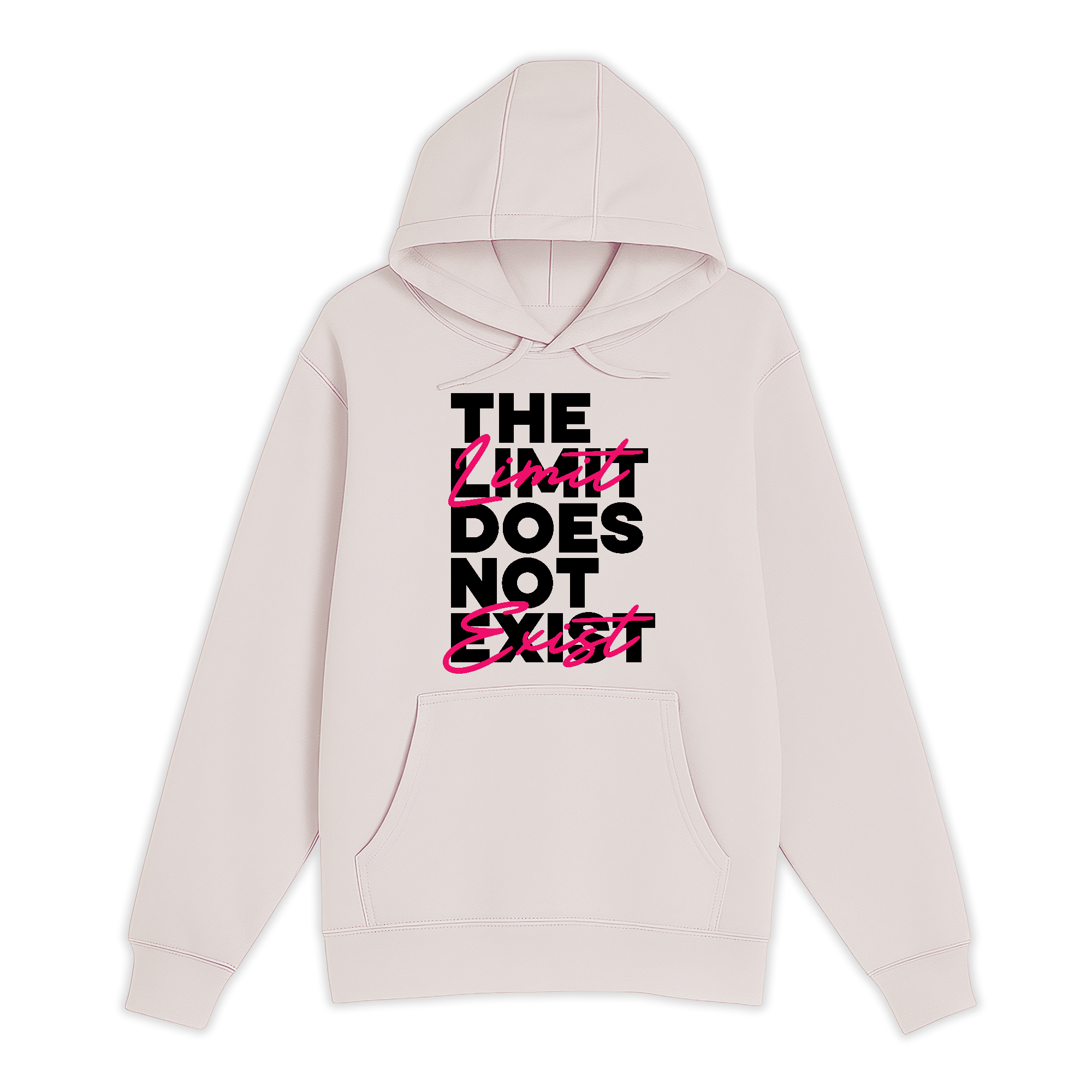 Unisex Small Light Pink Pullover Hooded Sweatshirt