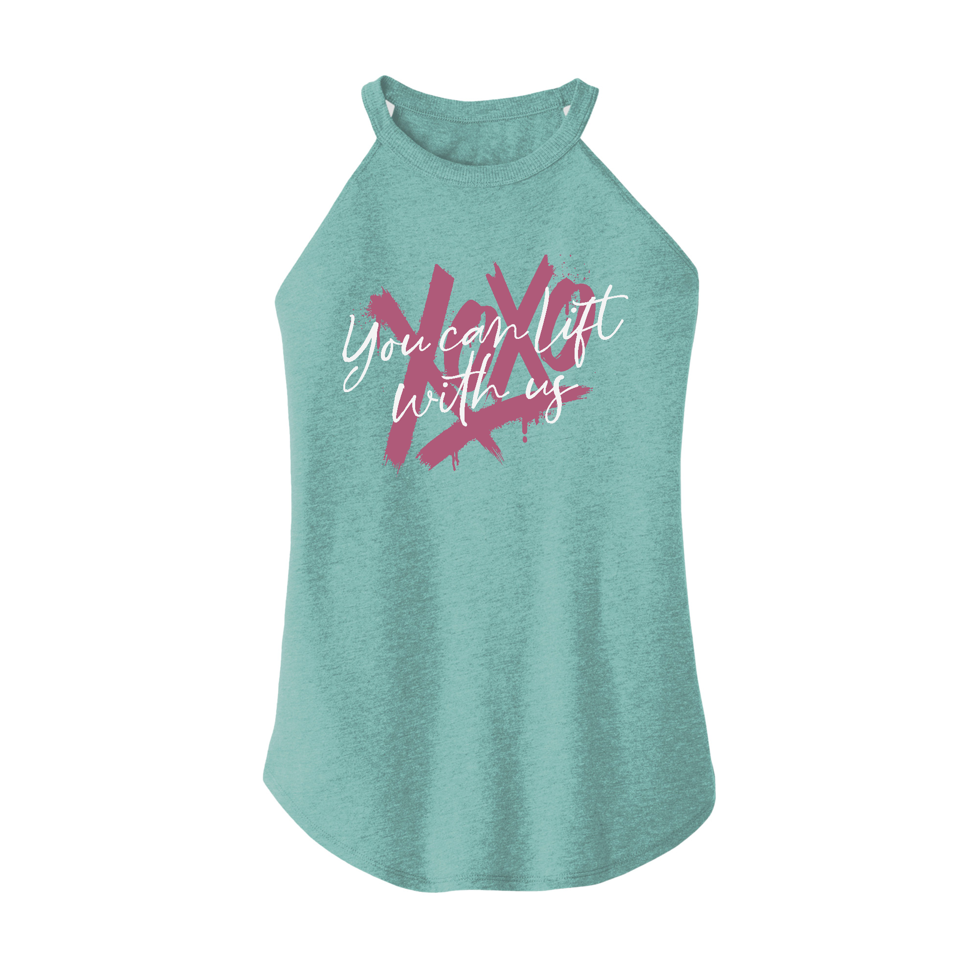 Womens X-Small Teal Rocker Tank Top
