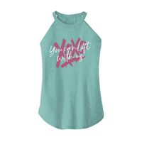Womens X-Small Teal Rocker Tank Top