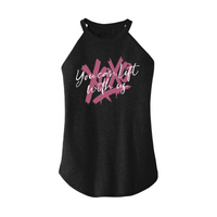 Womens X-Small Dark Heather Gray Rocker Tank Top