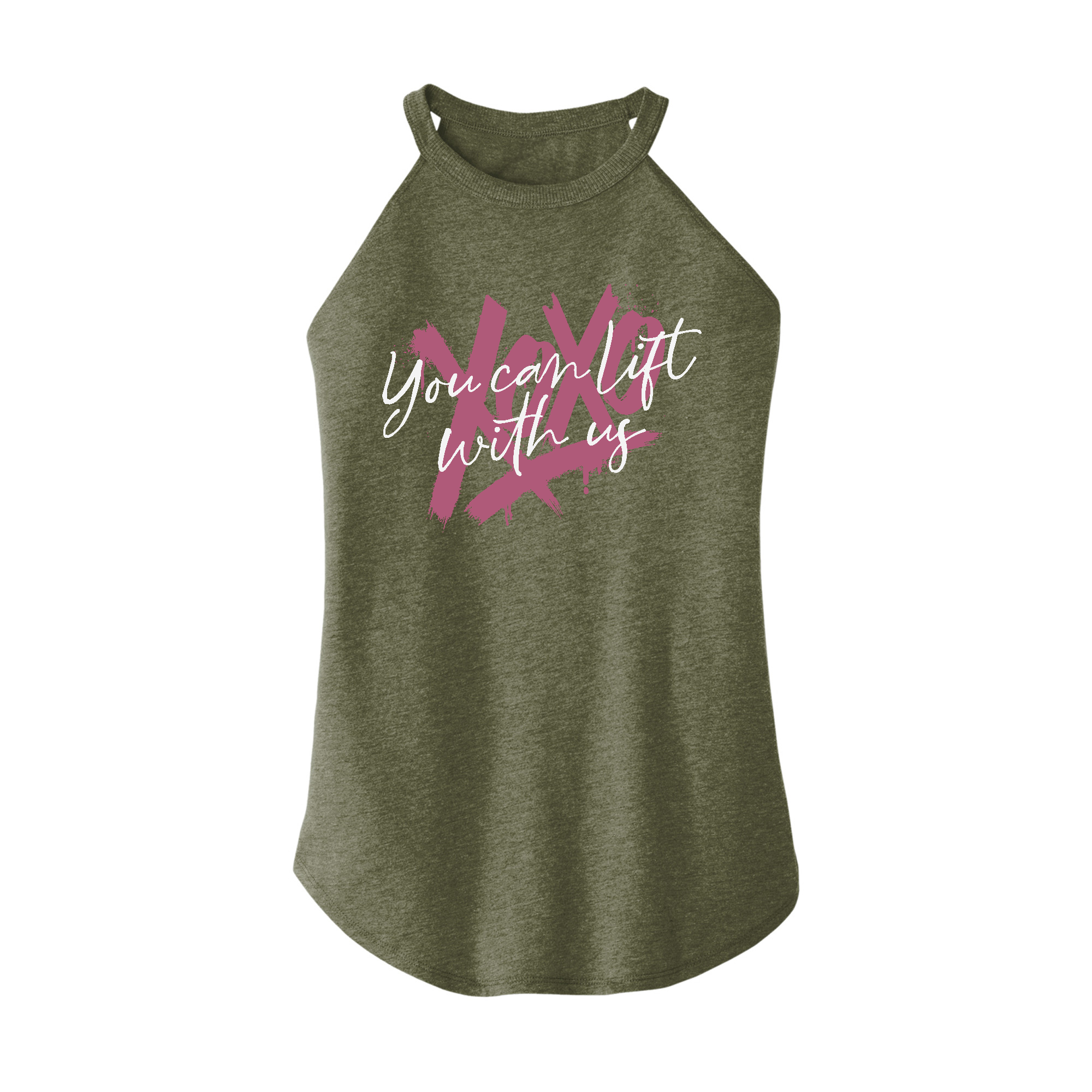 Womens X-Small Military Green Rocker Tank Top
