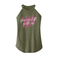 Womens X-Small Military Green Rocker Tank Top