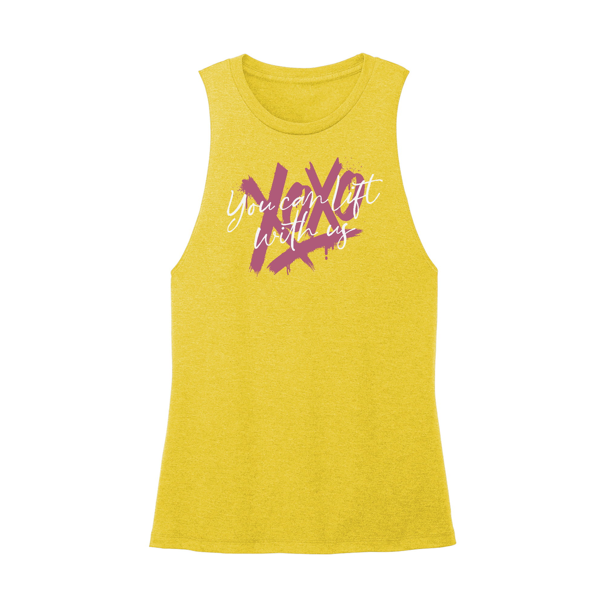 Womens X-Small Yellow Muscle Tank