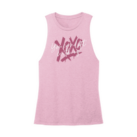 Womens X-Small Light Pink Muscle Tank
