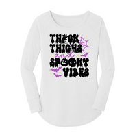 Womens X-Small White Long Sleeve Tunic Tee