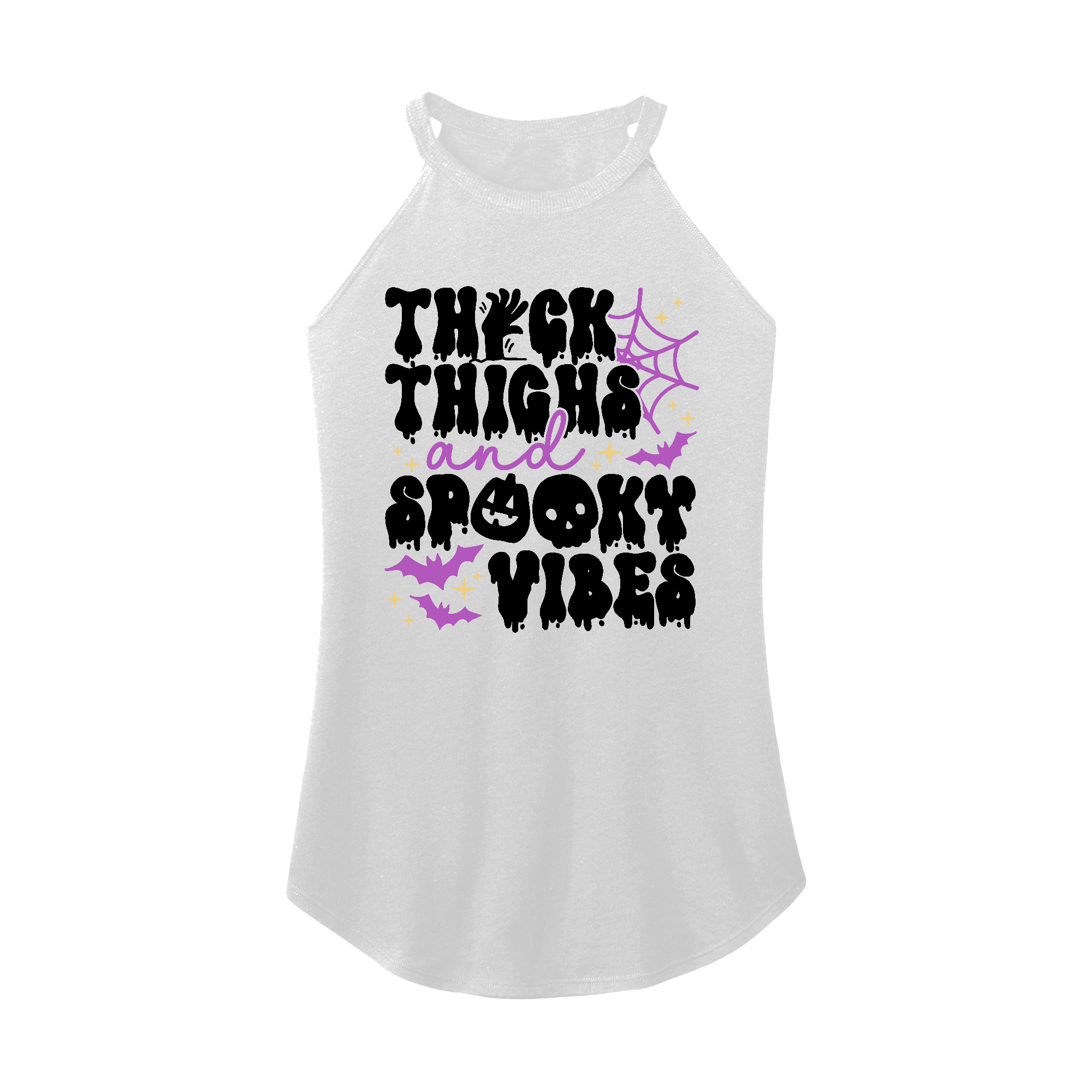 Womens X-Small White Rocker Tank Top