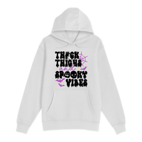 Unisex Small White Pullover Hooded Sweatshirt