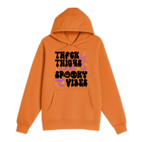 Unisex Small Orange Pullover Hooded Sweatshirt