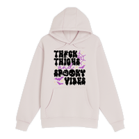 Unisex Small Light Pink Pullover Hooded Sweatshirt