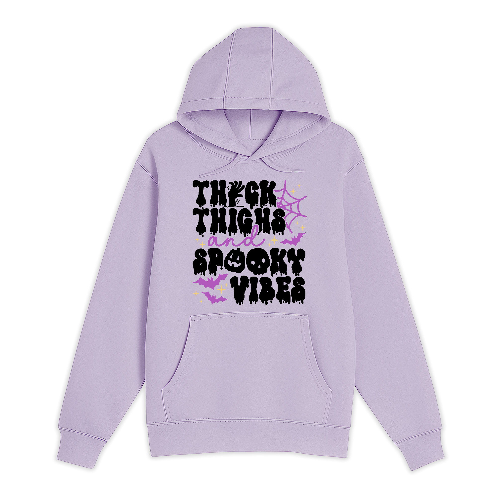 Unisex Small Lilac Pullover Hooded Sweatshirt