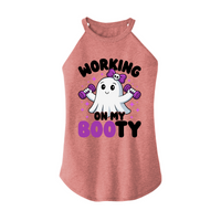 Womens X-Small Light Pink Rocker Tank Top