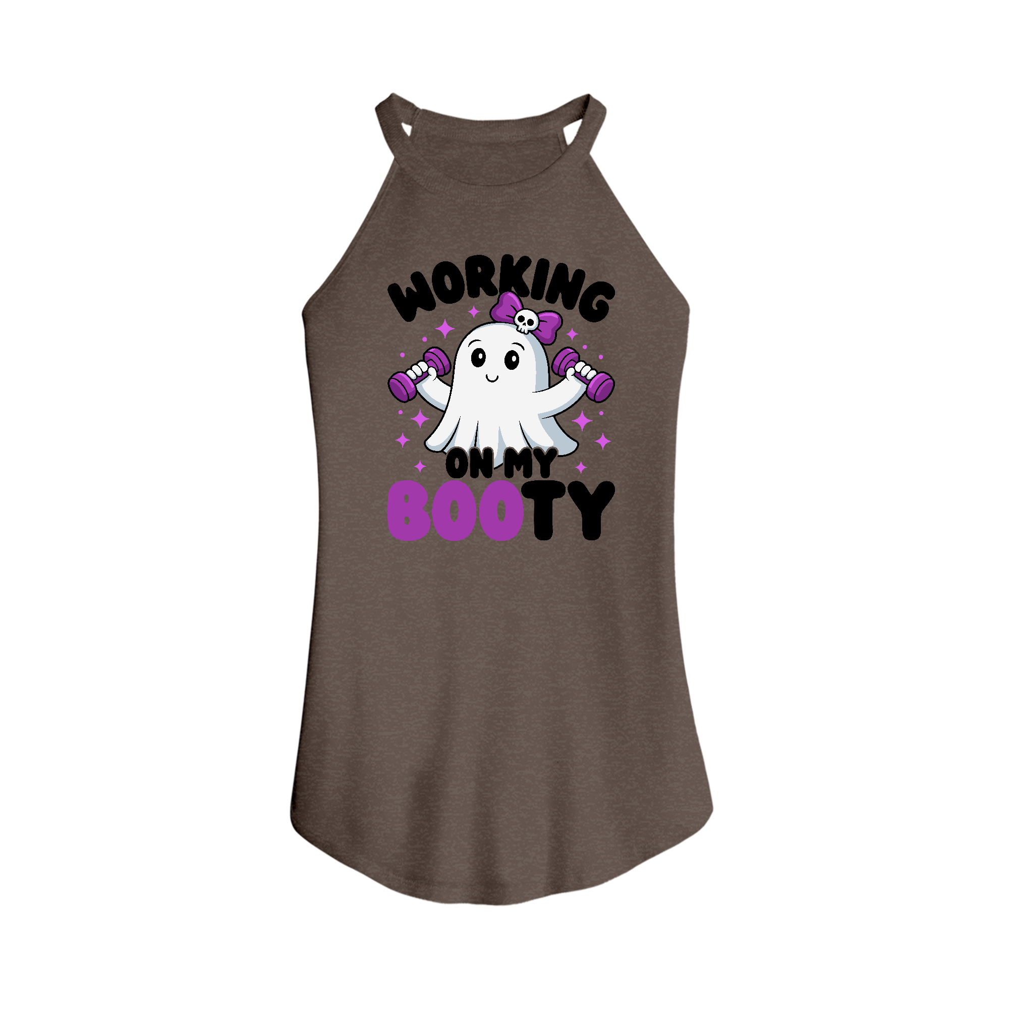 Womens X-Small Brown Tank Top