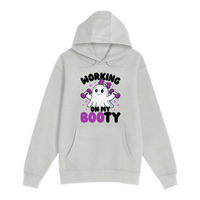 Unisex Small Oatmeal Pullover Hooded Sweatshirt