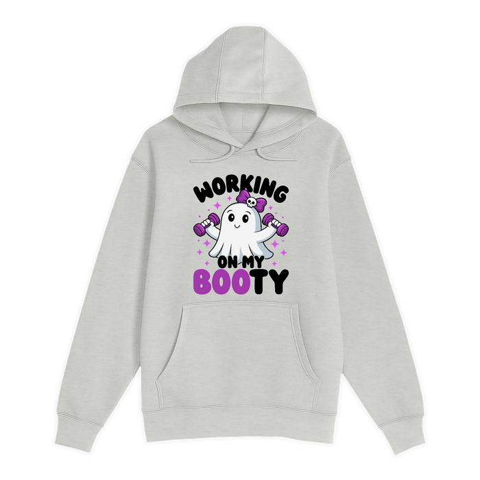 Unisex Small Oatmeal Pullover Hooded Sweatshirt
