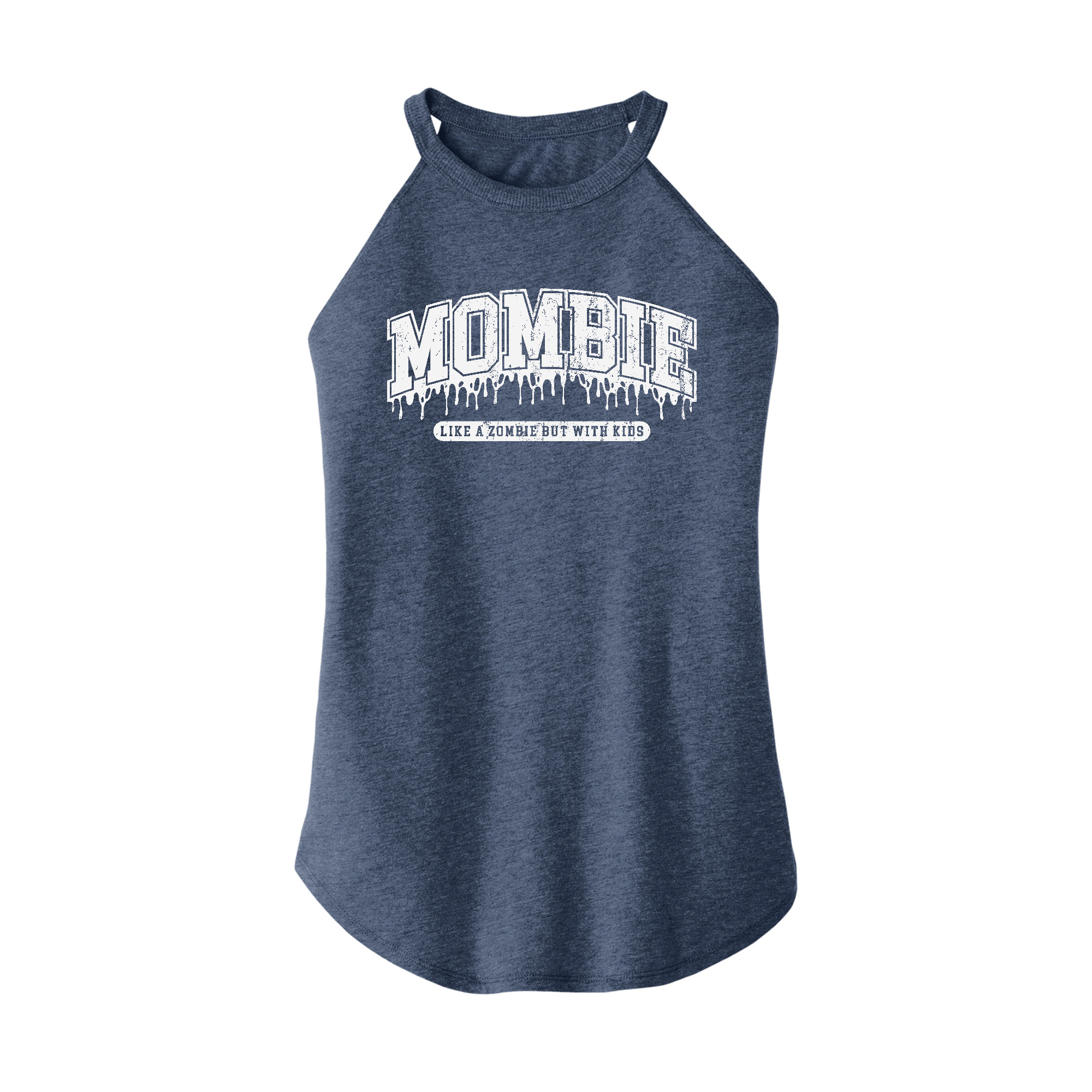 Womens X-Small Navy Heather Rocker Tank Top