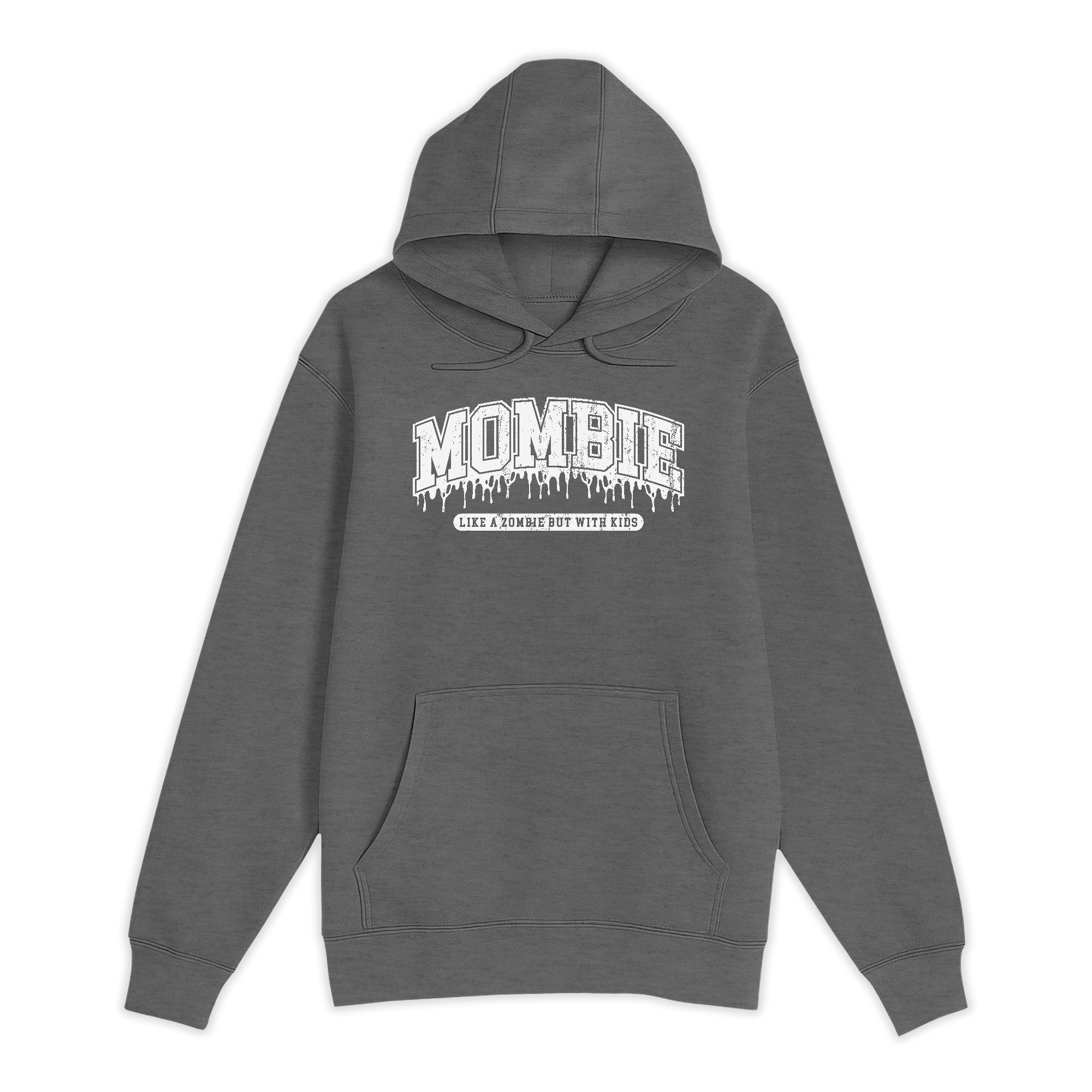 Unisex Small Charcoal Heather Pullover Hooded Sweatshirt