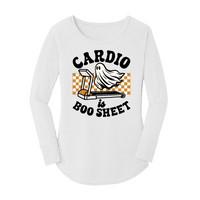 Womens X-Small White Long Sleeve Tunic Tee