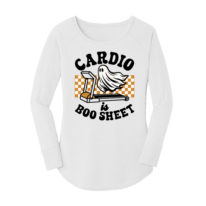 Womens X-Small White Long Sleeve Tunic Tee