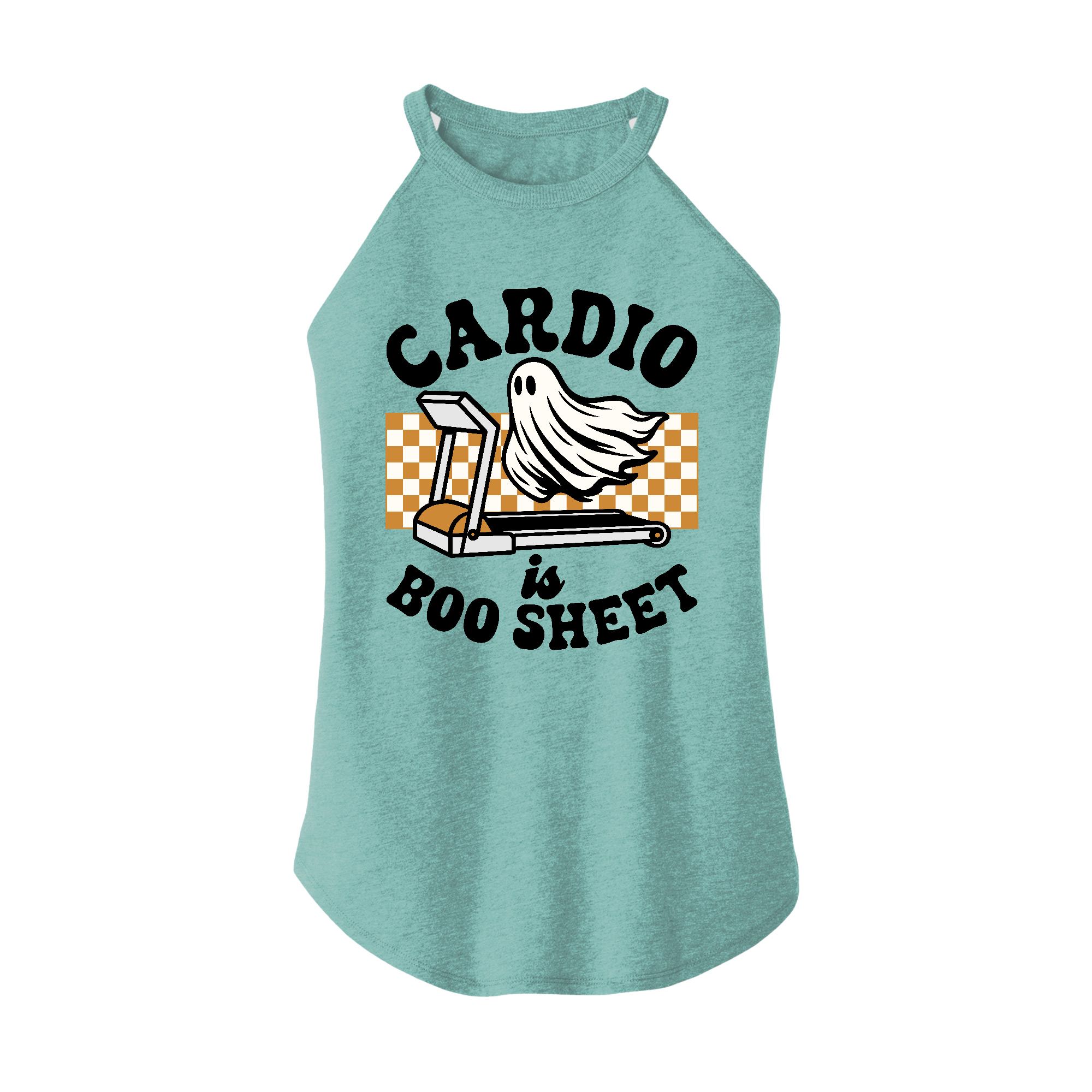 Womens X-Small Teal Rocker Tank Top