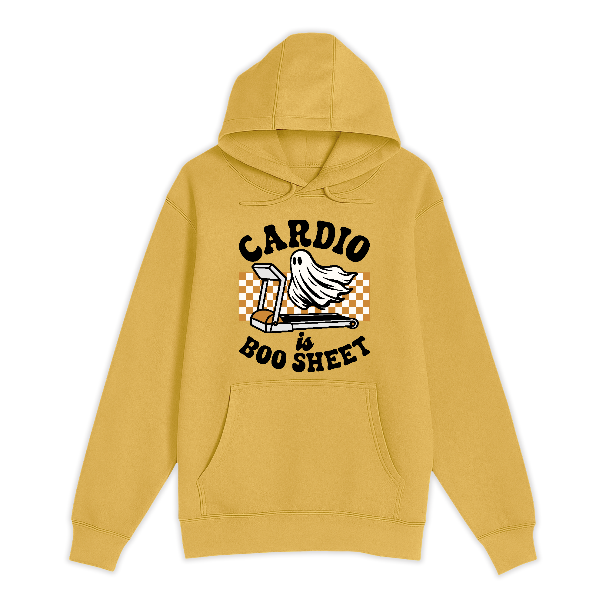 Unisex Small Antique Gold Pullover Hooded Sweatshirt