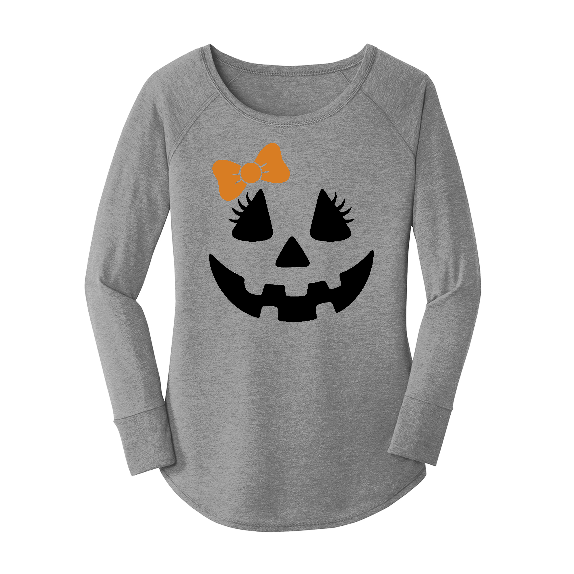 Womens X-Small Grey Long Sleeve Tunic Tee