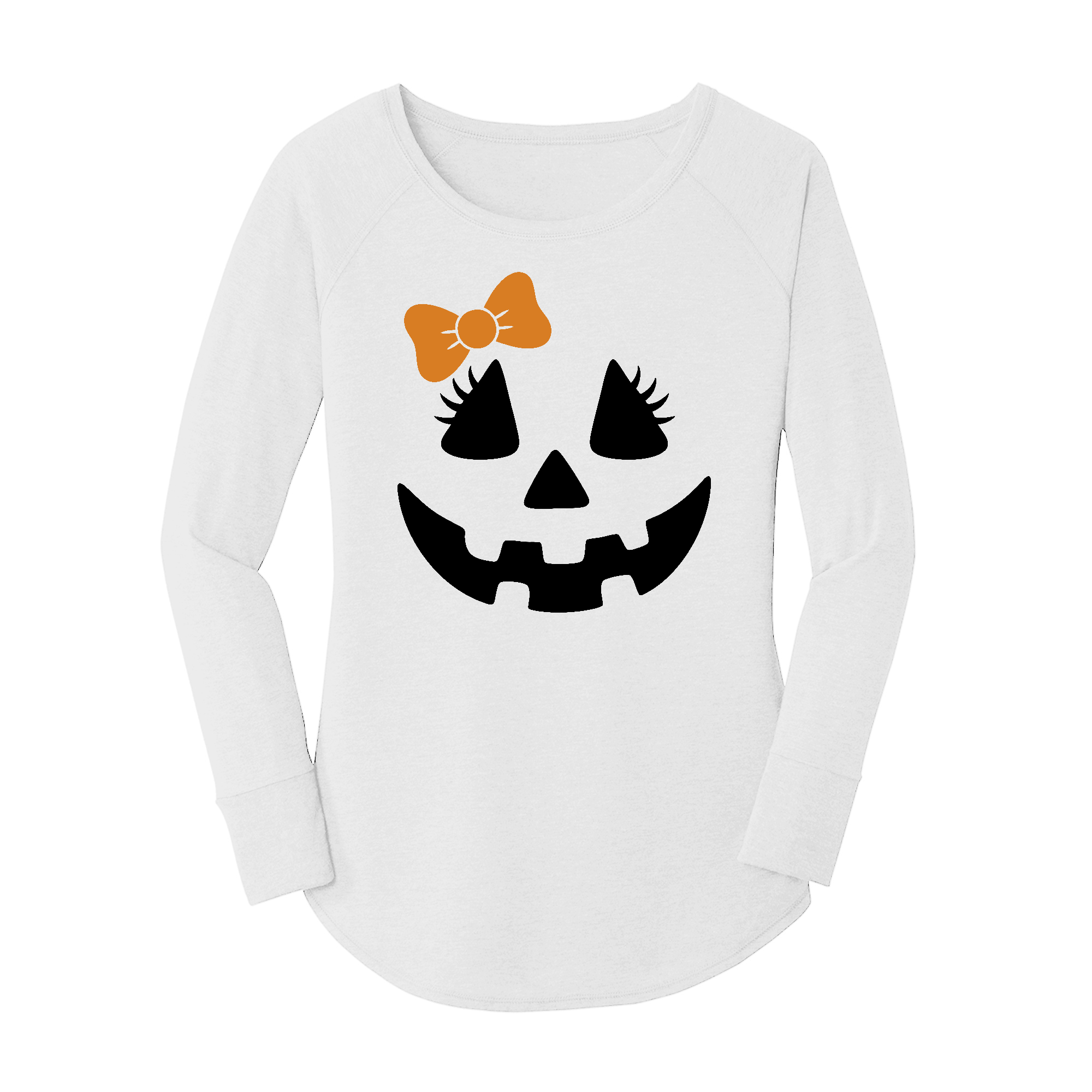 Womens X-Small White Long Sleeve Tunic Tee