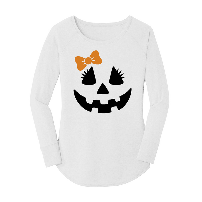 Womens X-Small White Long Sleeve Tunic Tee