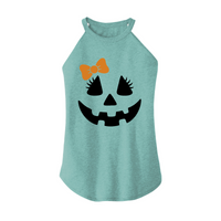 Womens X-Small Teal Rocker Tank Top