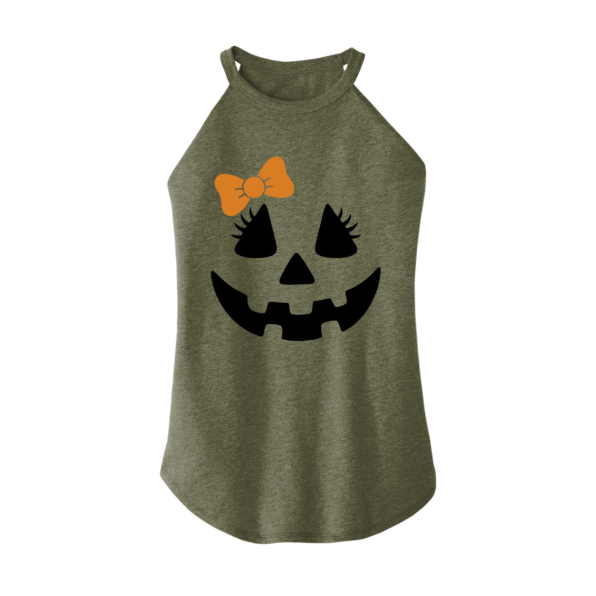 Womens X-Small Military Green Rocker Tank Top