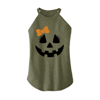 Womens X-Small Military Green Rocker Tank Top