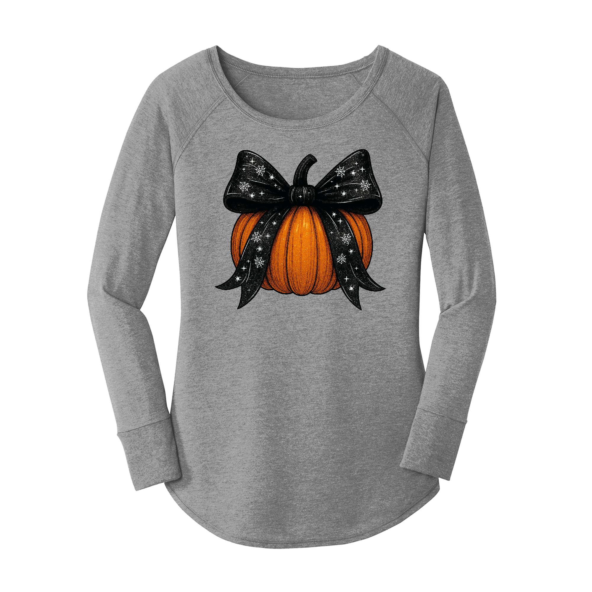 Womens X-Small Grey Long Sleeve Tunic Tee