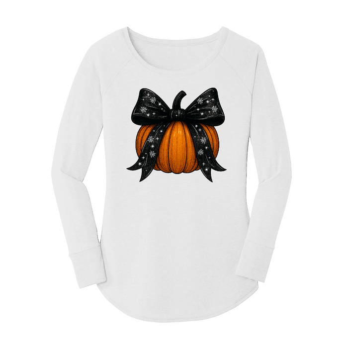 Womens X-Small White Long Sleeve Tunic Tee