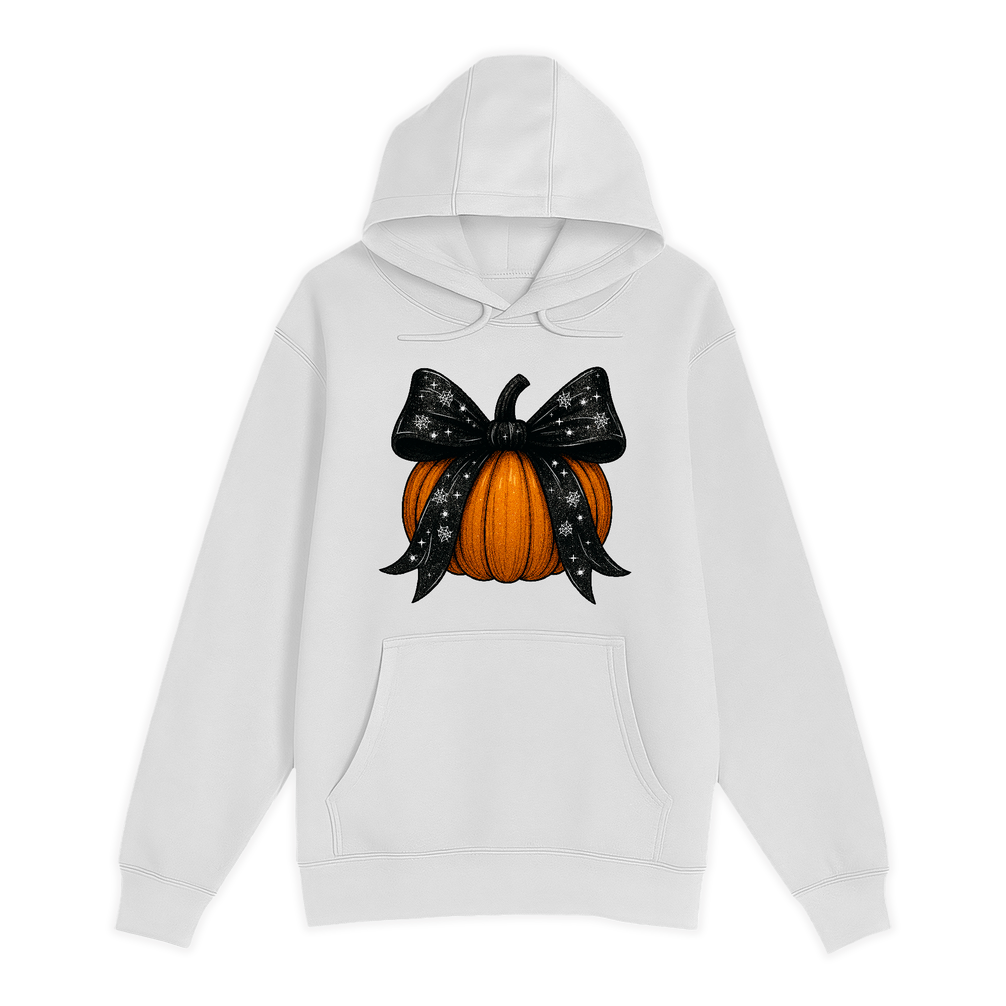 Unisex Small White Pullover Hooded Sweatshirt