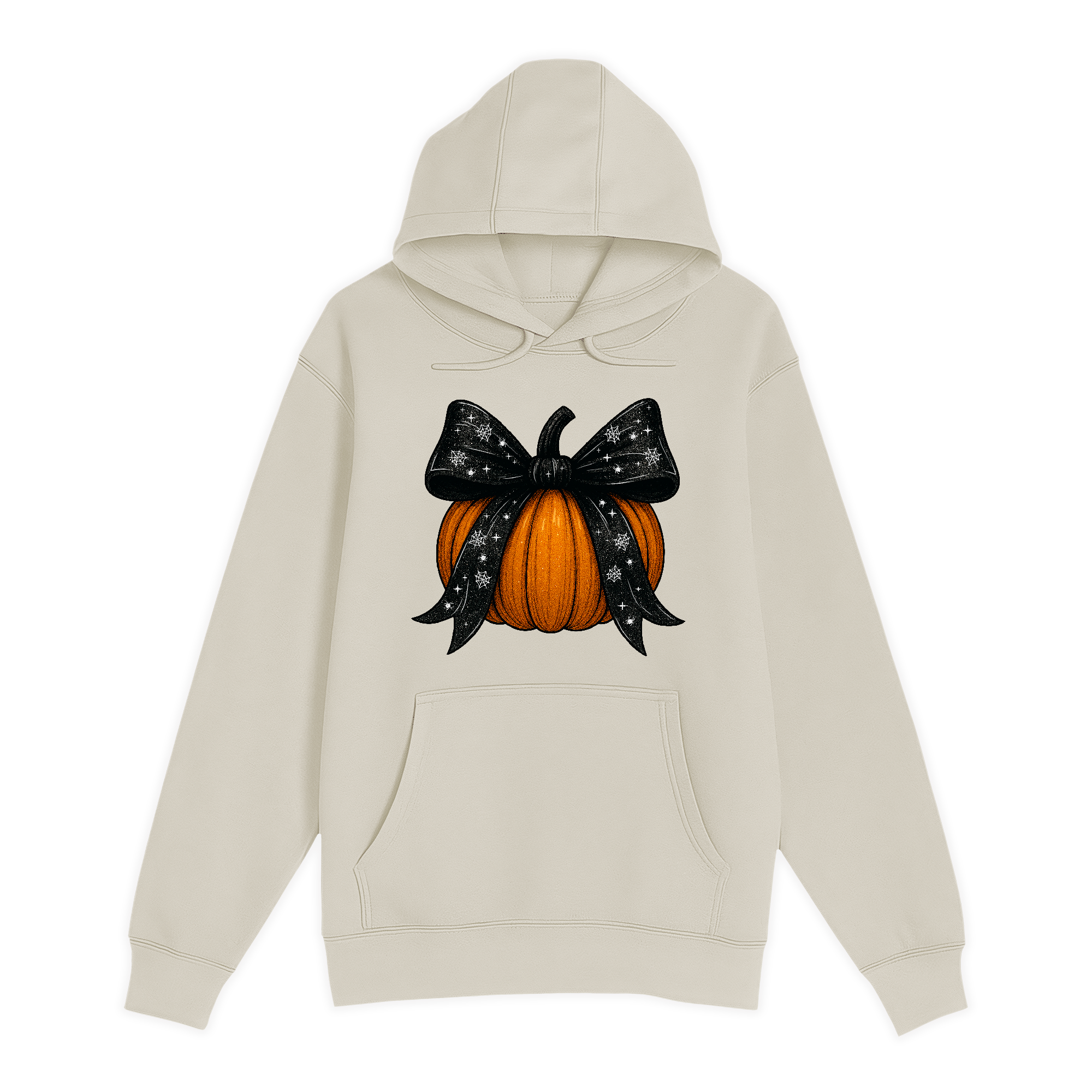 Unisex Small Natural Pullover Hooded Sweatshirt