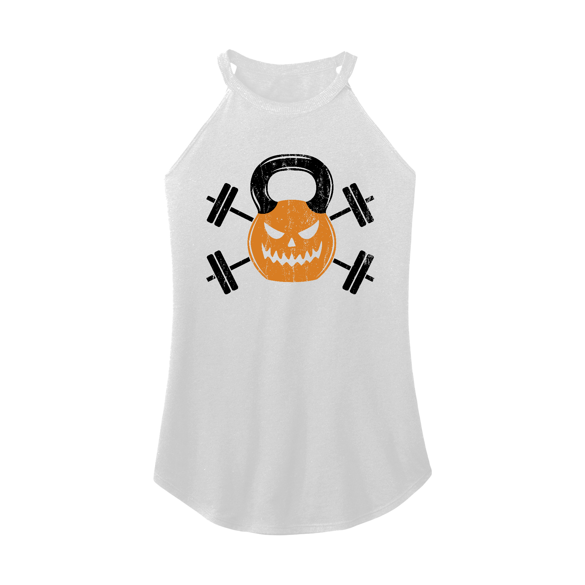 Womens X-Small White Rocker Tank Top