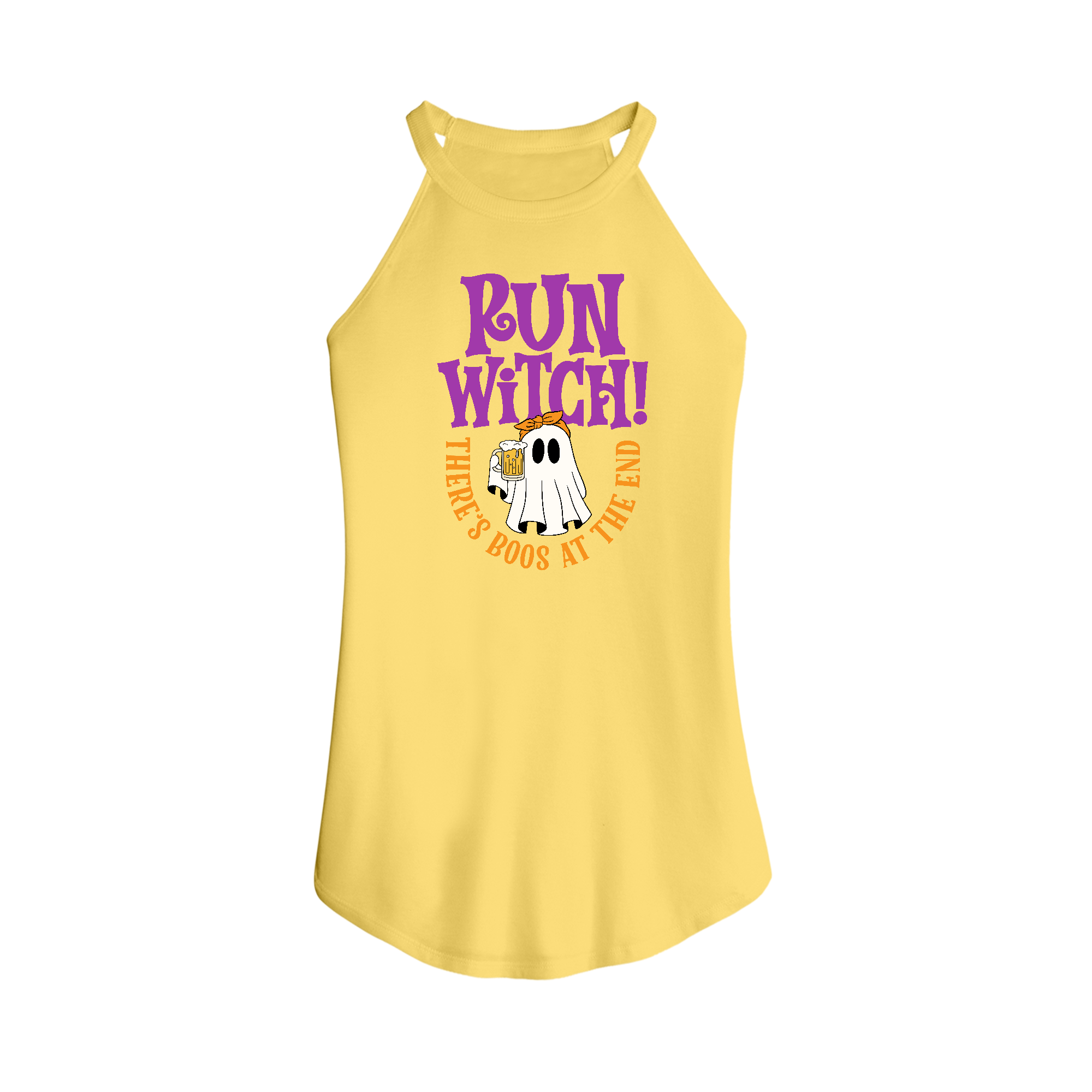 Womens X-Small Yellow Tank Top